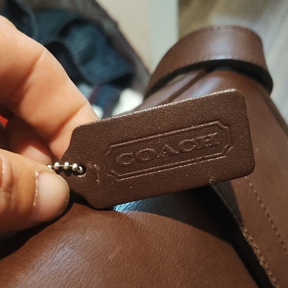 Coach Brown Laptop Bag with Elegant Leather Finish - Picture 2 of 3